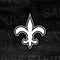 NFL New Orleans Saints Black & White Steam Deck Handheld Gaming Computer Skin